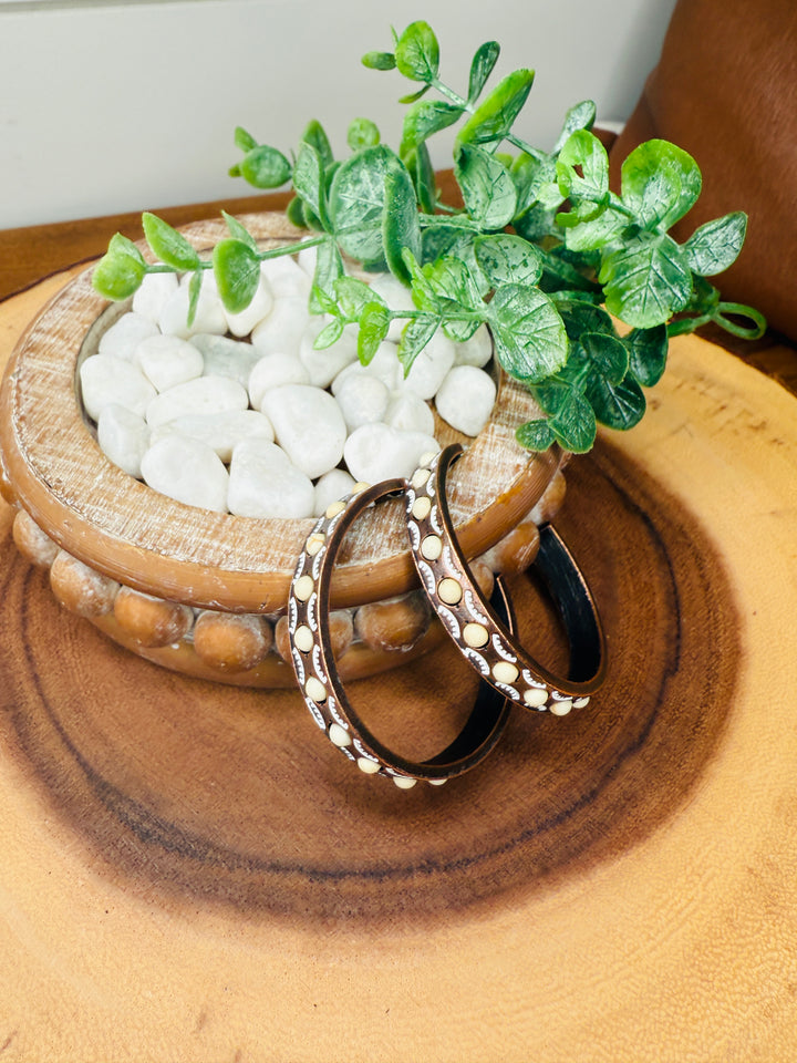 Copper Boho Hoop Earring