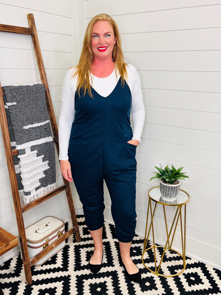 Love Lindsey Textured Jumpsuit : 2 Colors