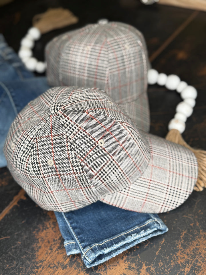 Plaid Baseball Cap