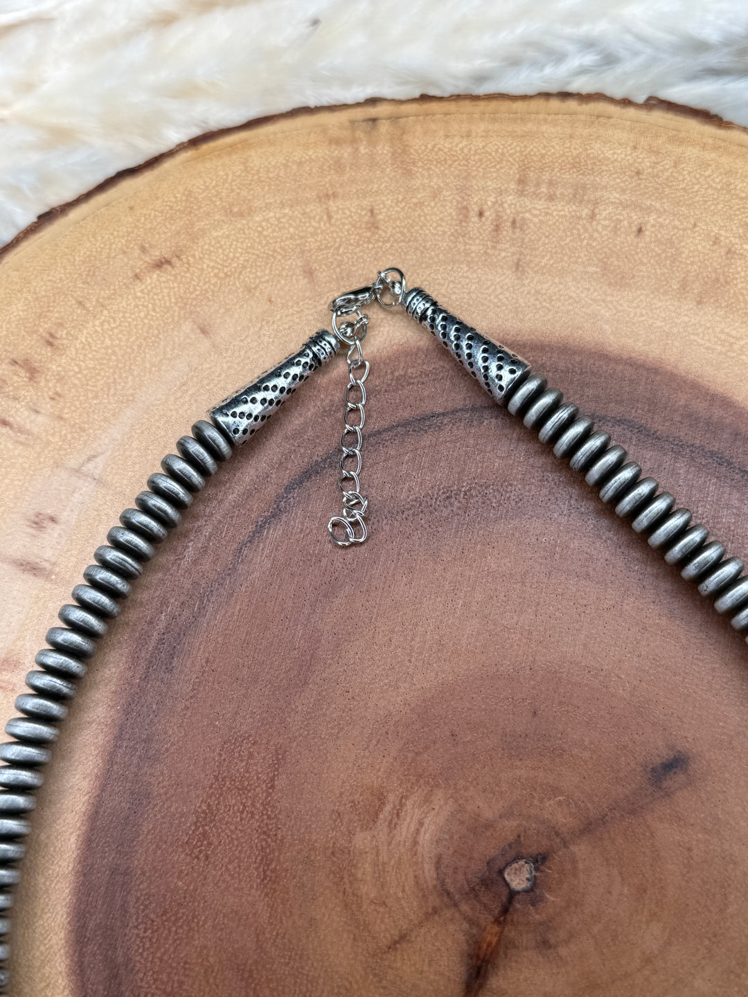 Silver Disc Necklace: 2 Options