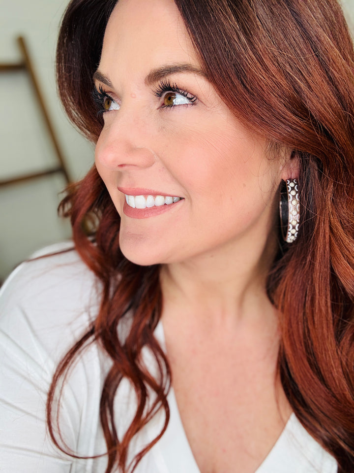 Copper Boho Hoop Earring