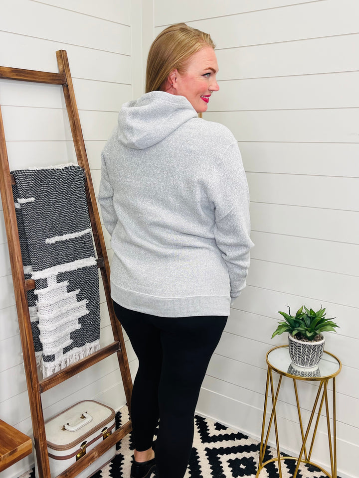 Nantucket Salt and Pepper Sweater Hoodie