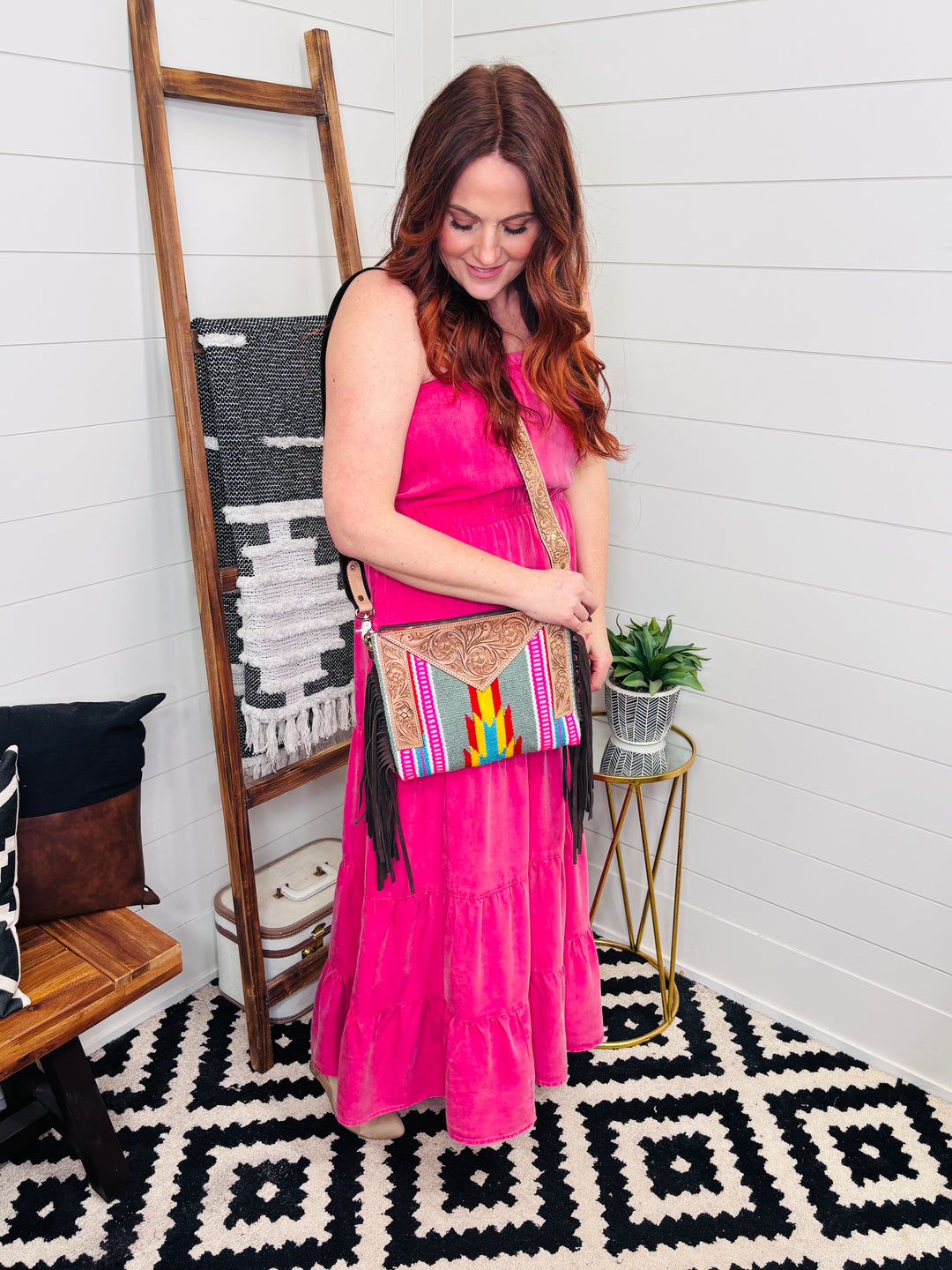 Pretty In Pink Tiered Maxi Dress with Pockets