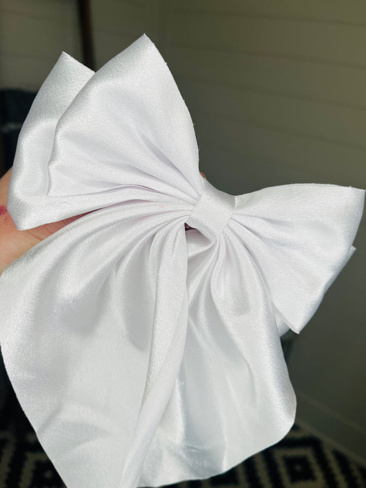 Oversized Stunning Silk Bow Hair Clip: 6 Colors
