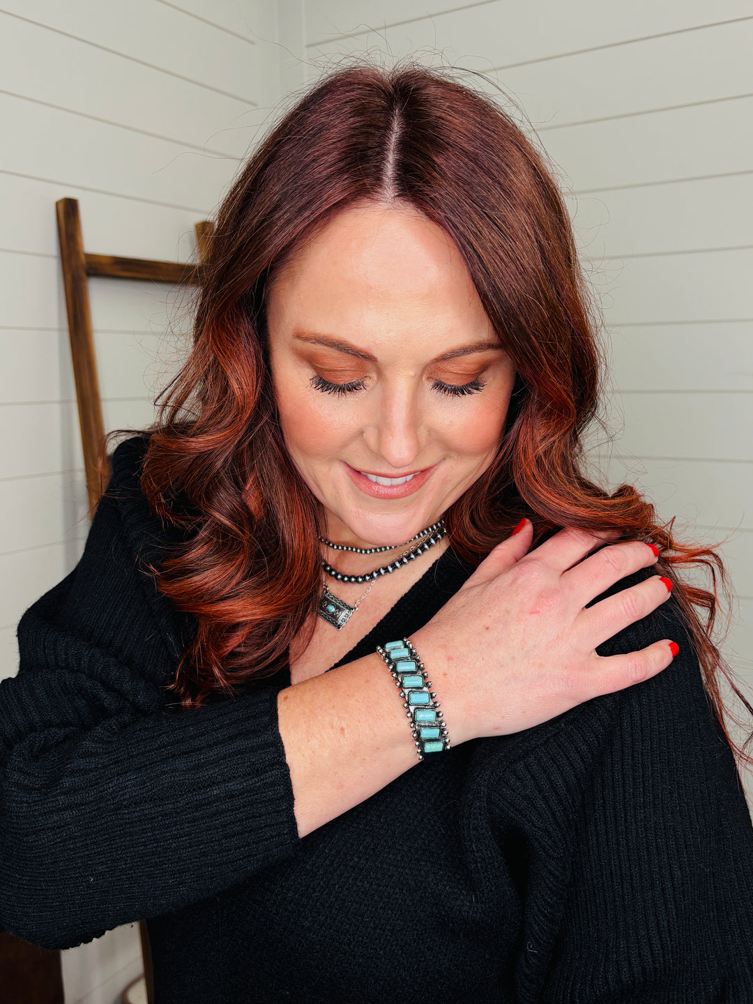 Silver and Turquoise Bracelet