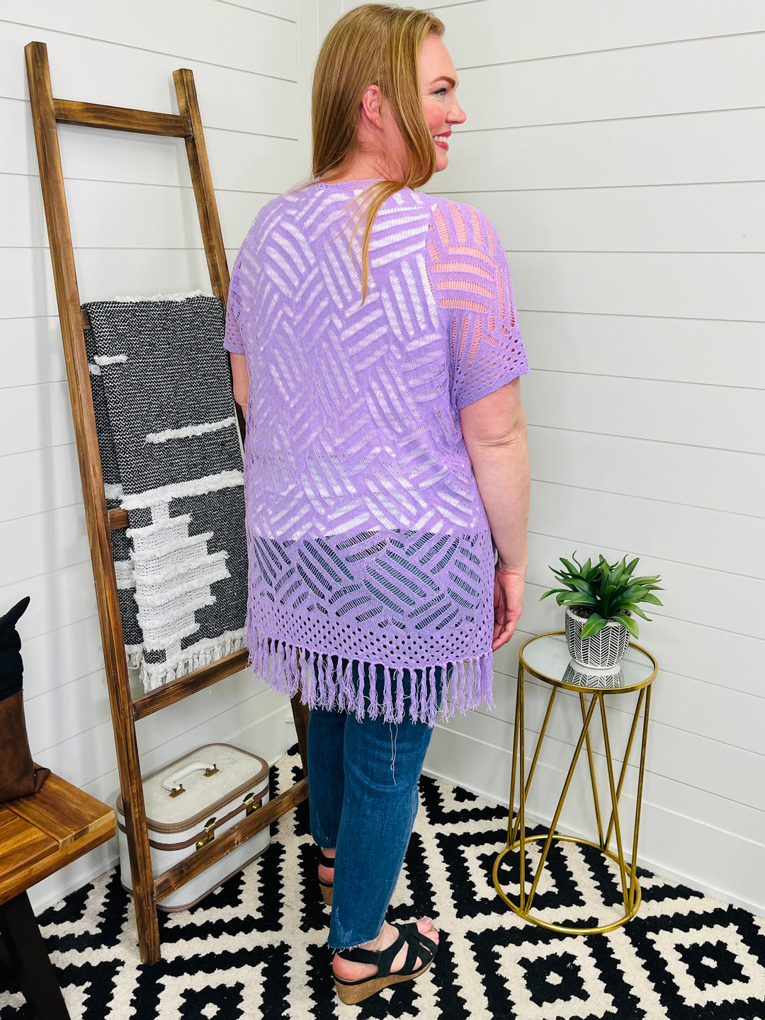 Boho Fringe Crochet Kimono : 3 Colors
