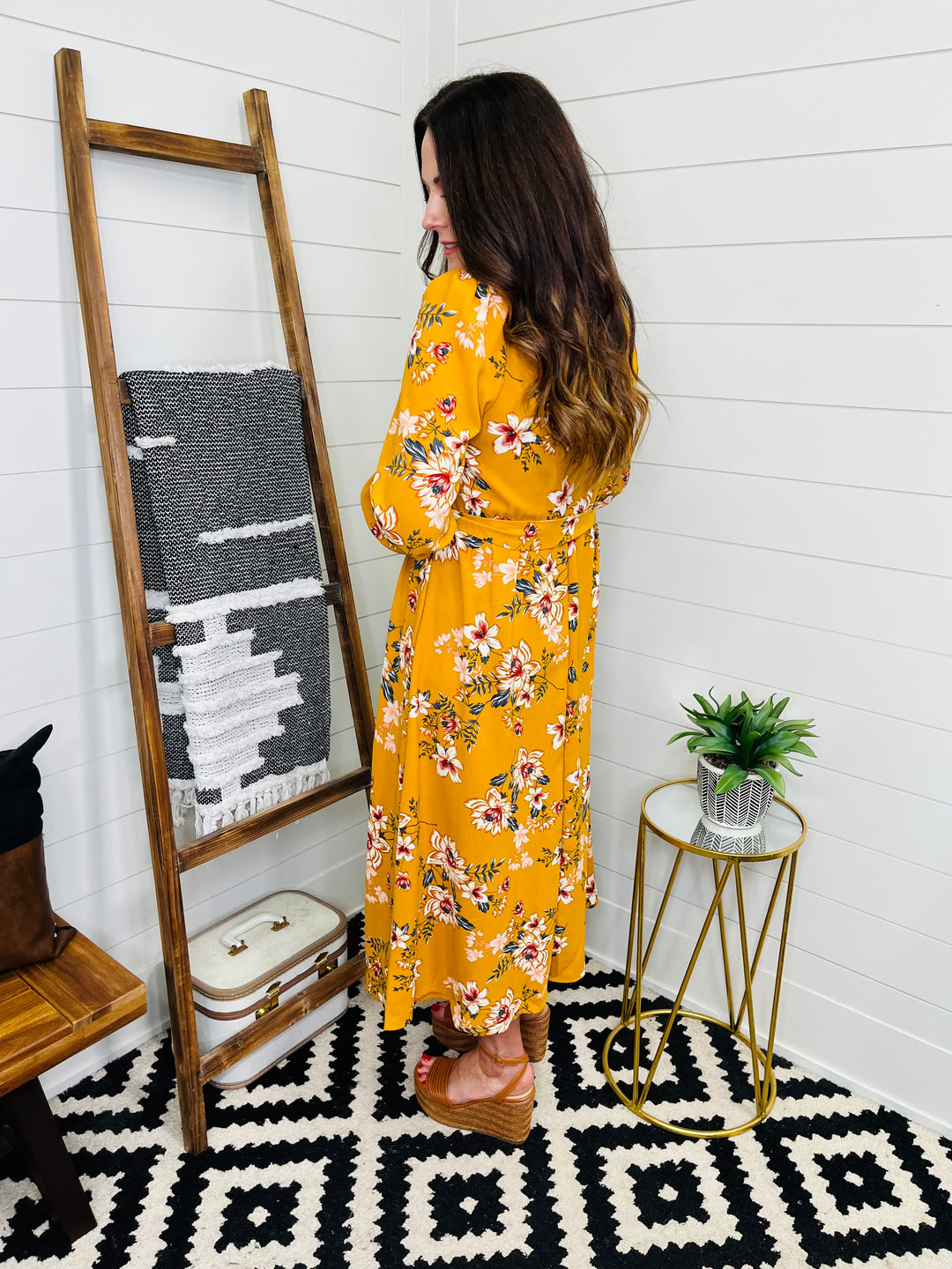 Marigold Floral Dress