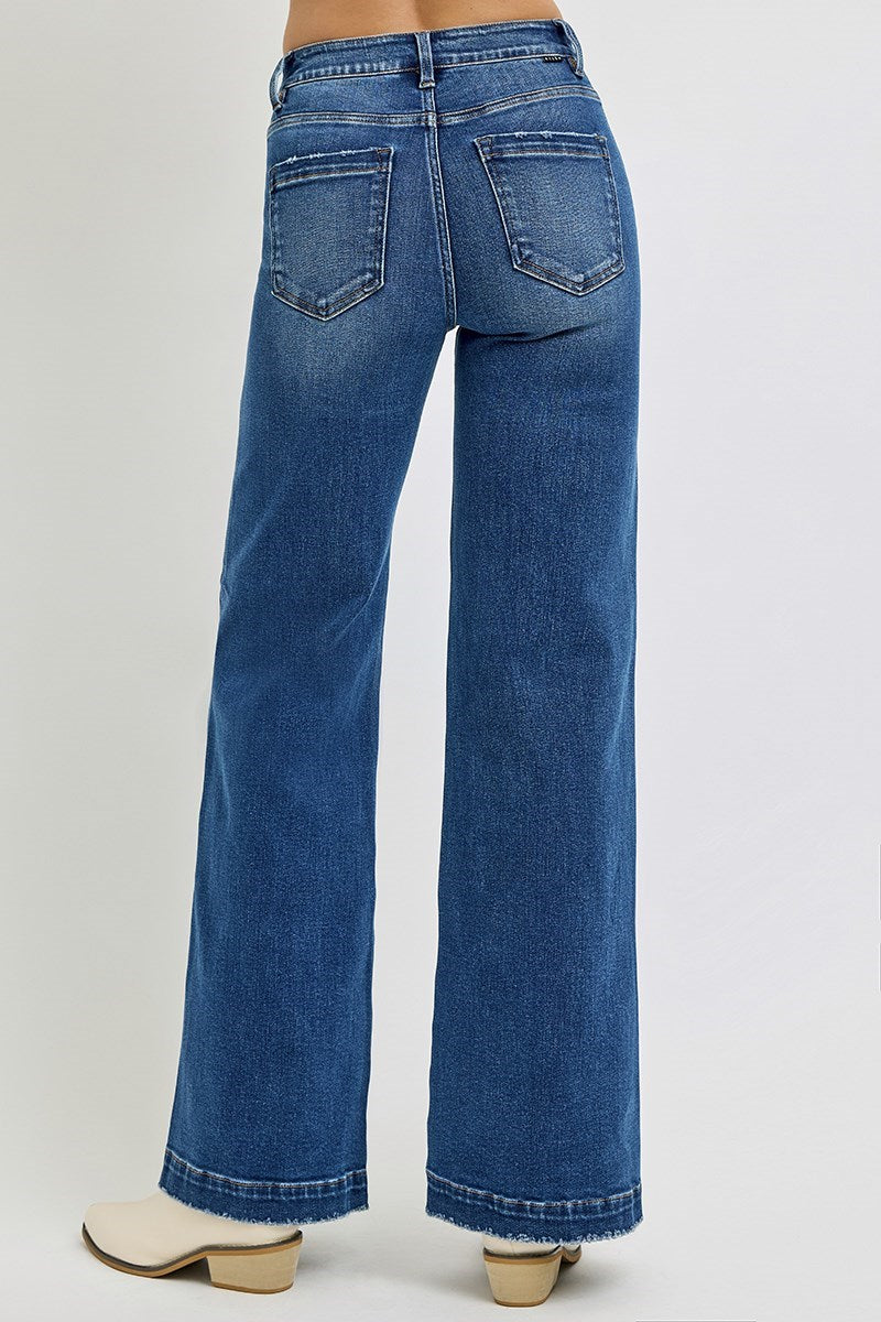 RISEN Patch Pocket Wide Leg Trouser Jean