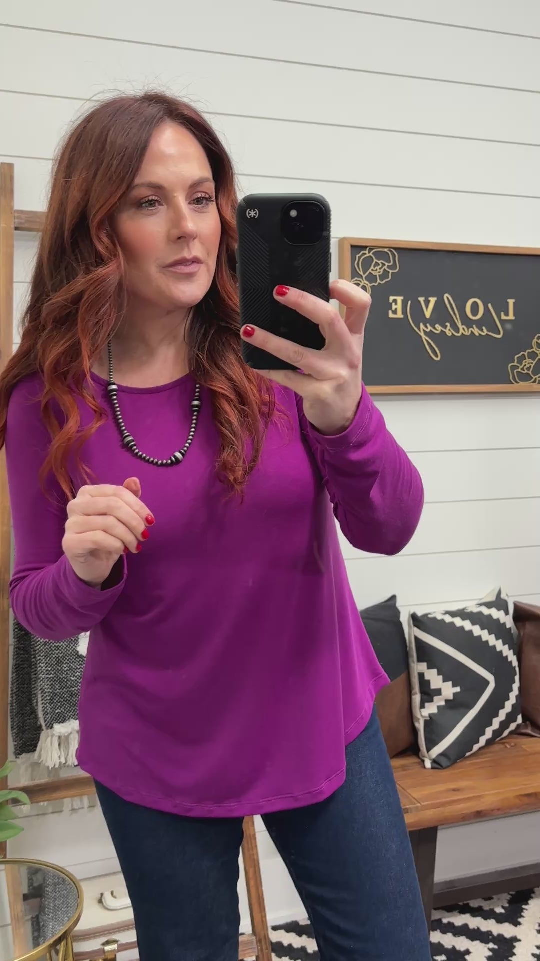 Purple Perfection Twist Back Top