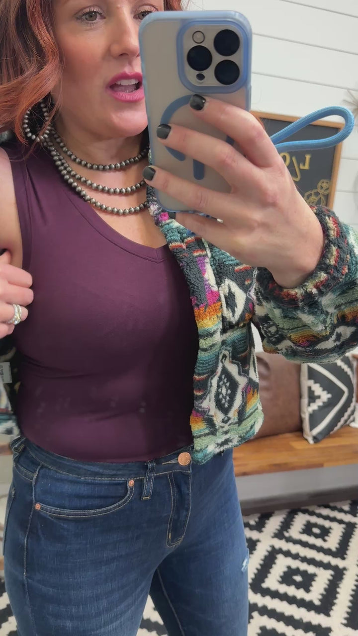 V Neck Butter Soft Sleeveless Bodysuit