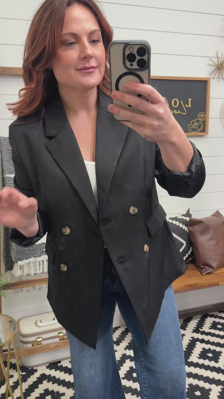 Boss Babe Double Breasted Oversized Blazer