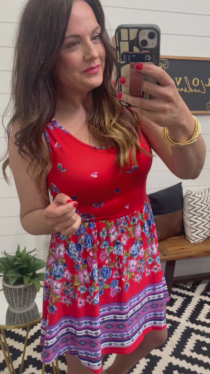 Summer Ready Tank Dress with Shorts
