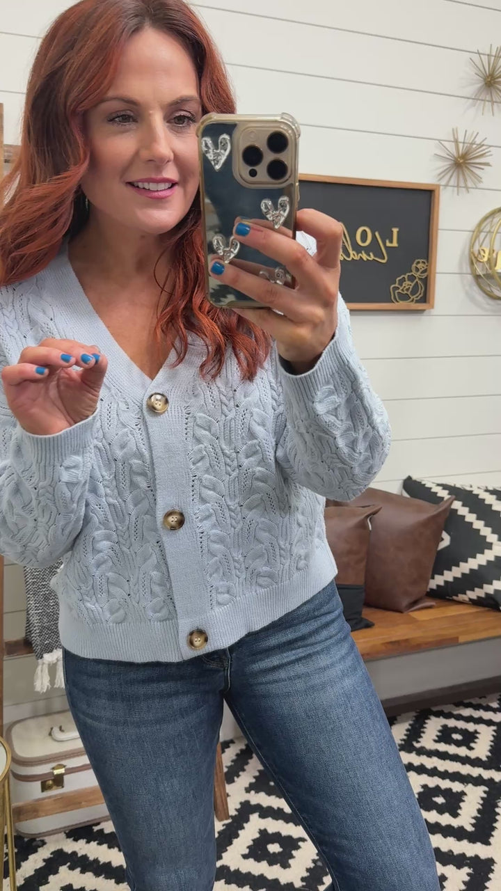 Baby Blue Lux Cardigan