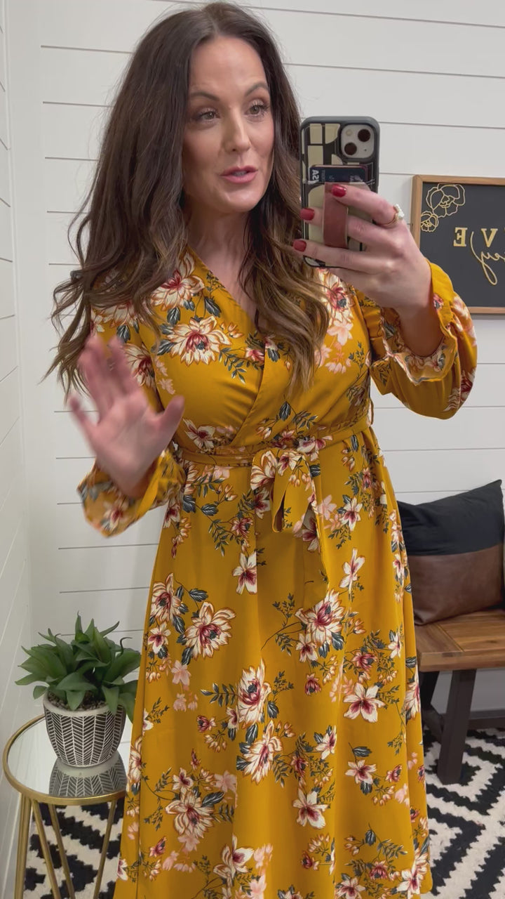 Marigold Floral Dress