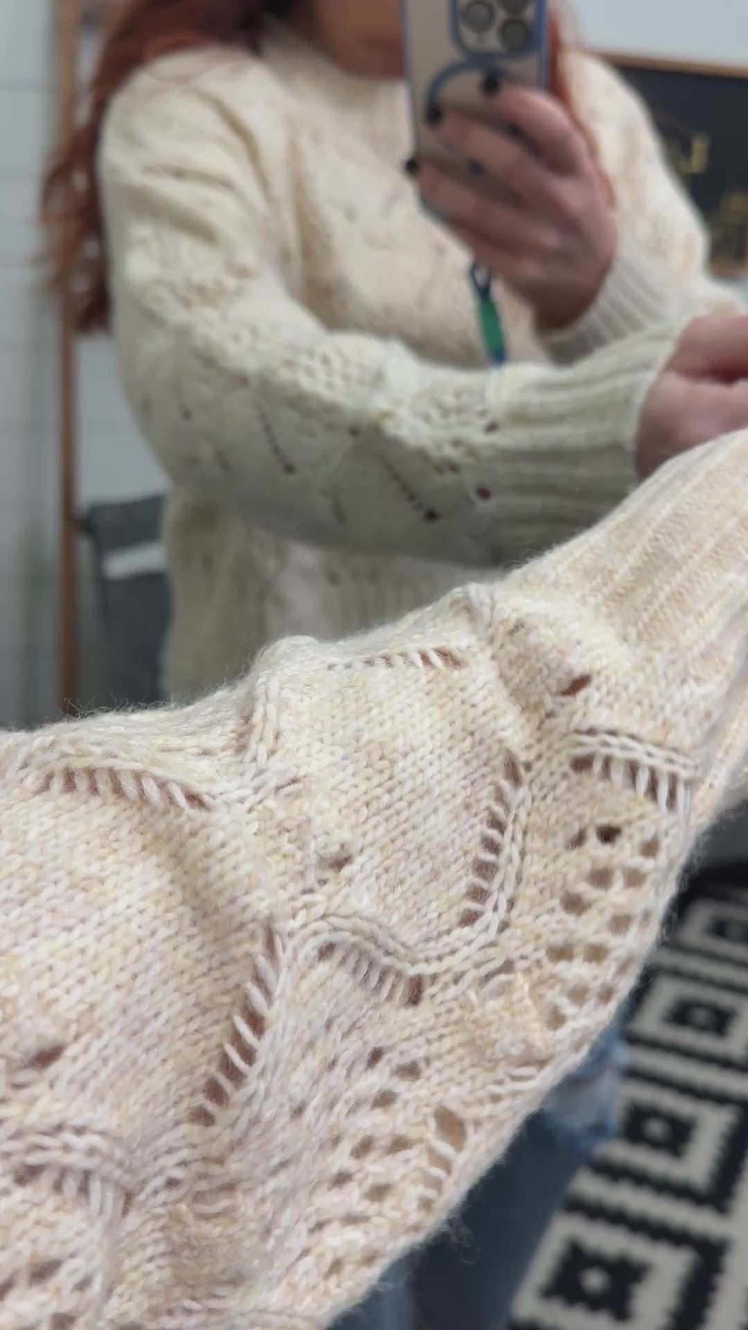 Cream Side Button Sweater