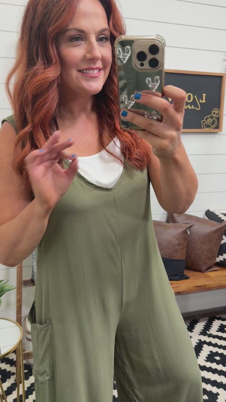 Wide Leg Jumpsuit with Cami