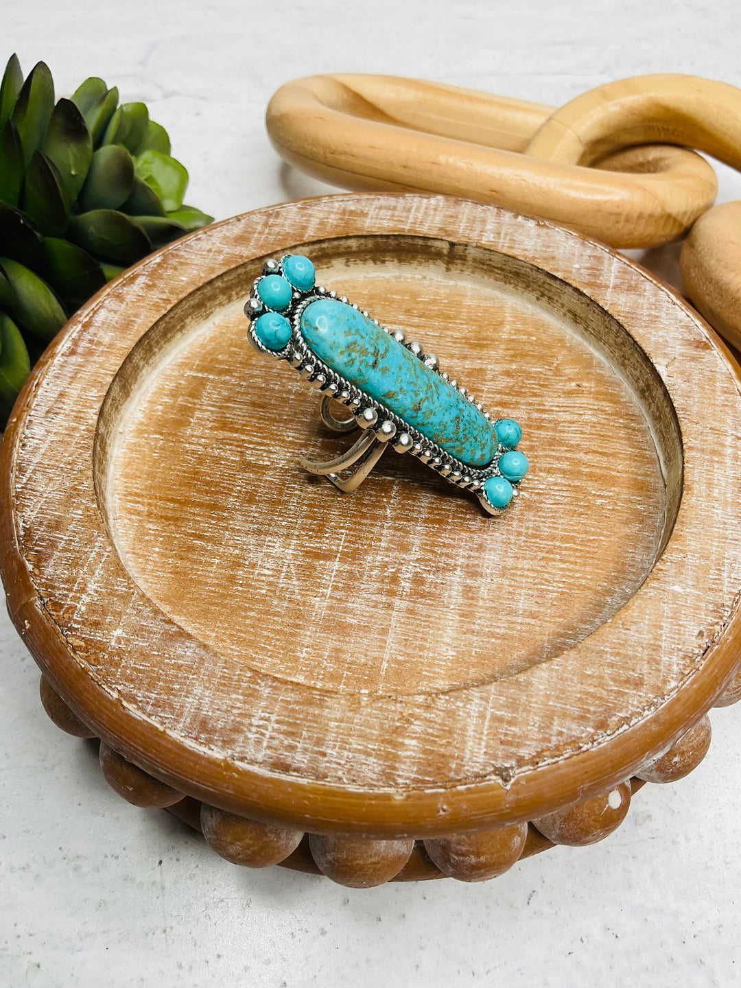 Turquoise Crown Ring