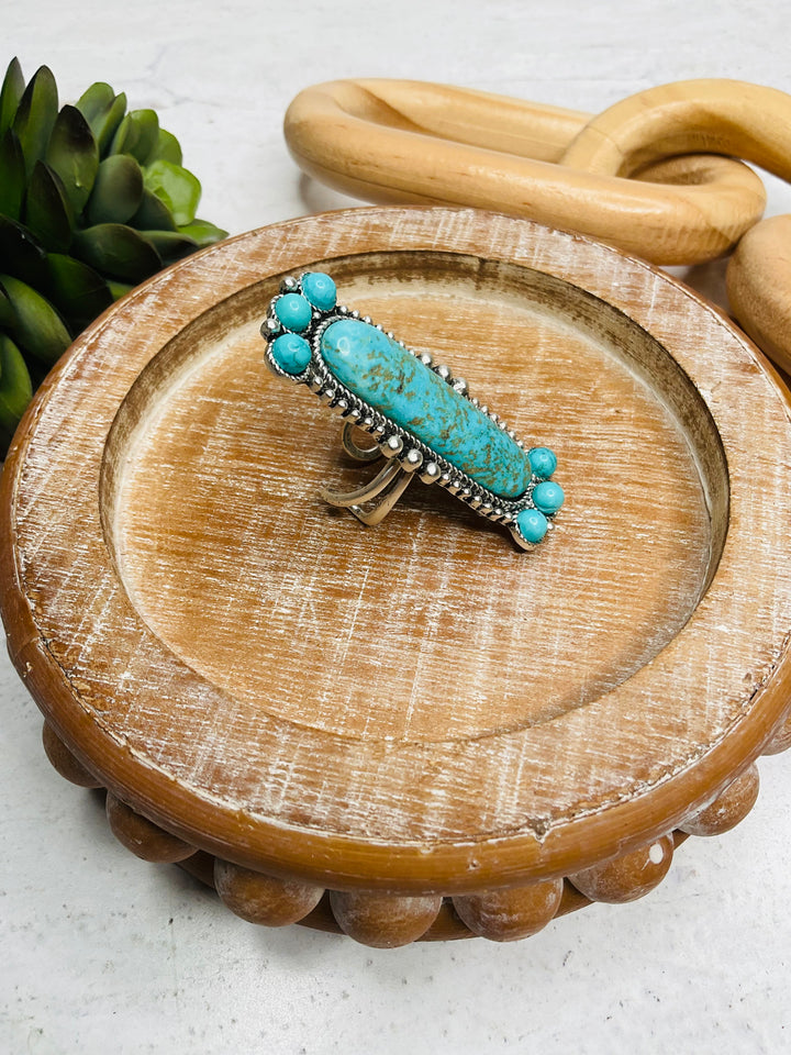 Turquoise Crown Ring