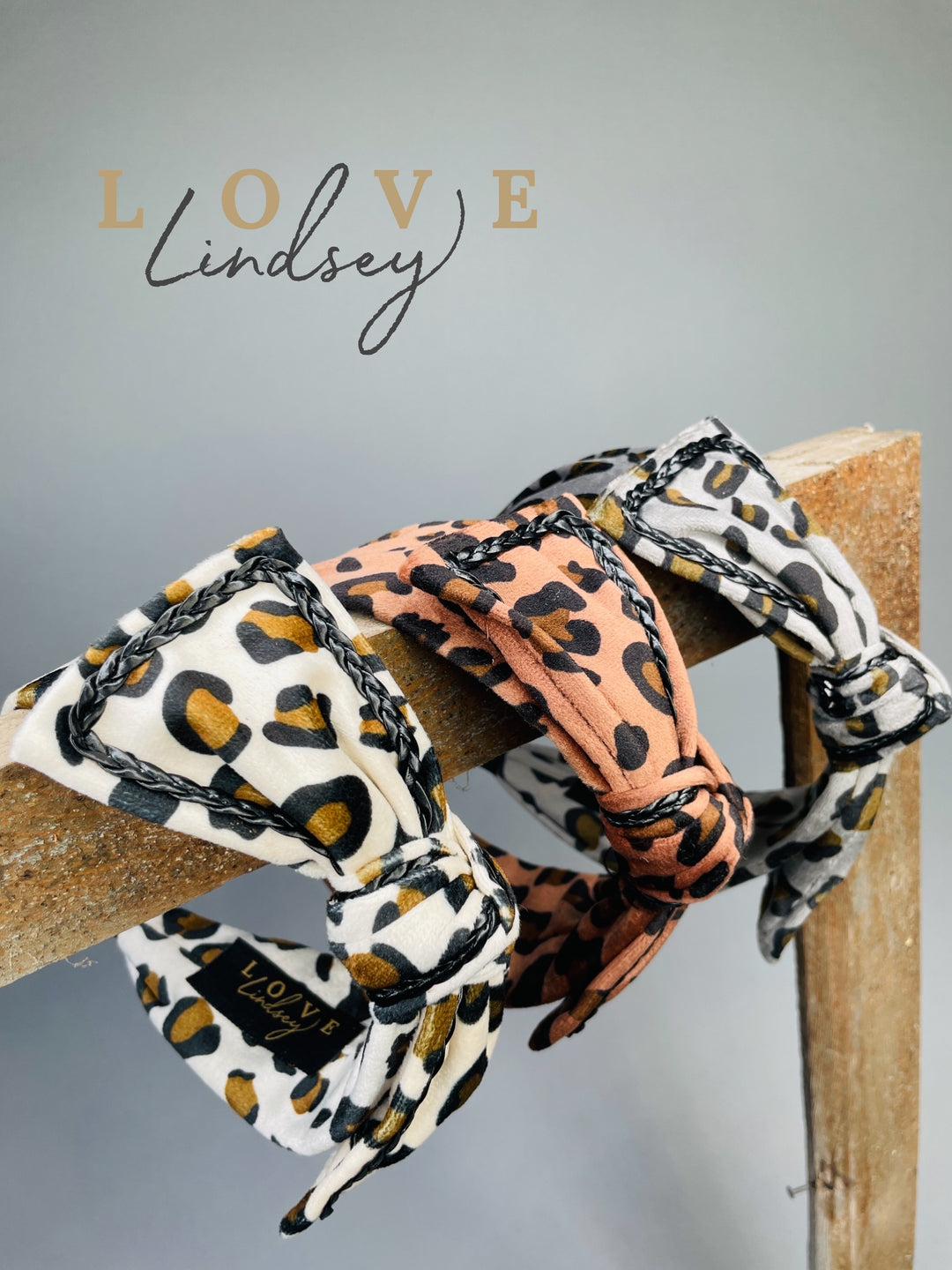 Leopard and Leather Headband : 3 Colors
