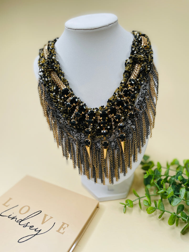 Make A Statement Necklace: Metal, Stone, and Bead
