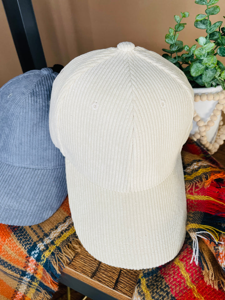 Cali Corduroy Baseball Hat : 4 Colors