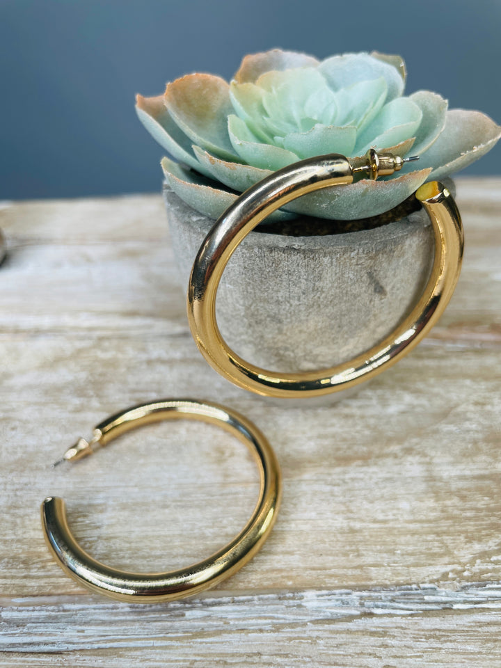 Classic Gold Tube Hoops