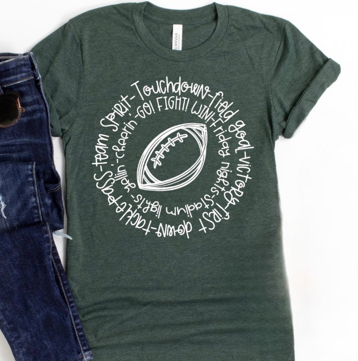 Team Spirit Football Vintage Graphic Tee