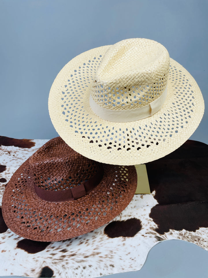 Wide Brim Straw Panama Hat