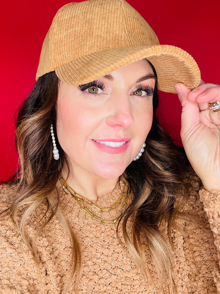 Cali Corduroy Baseball Hat : 4 Colors