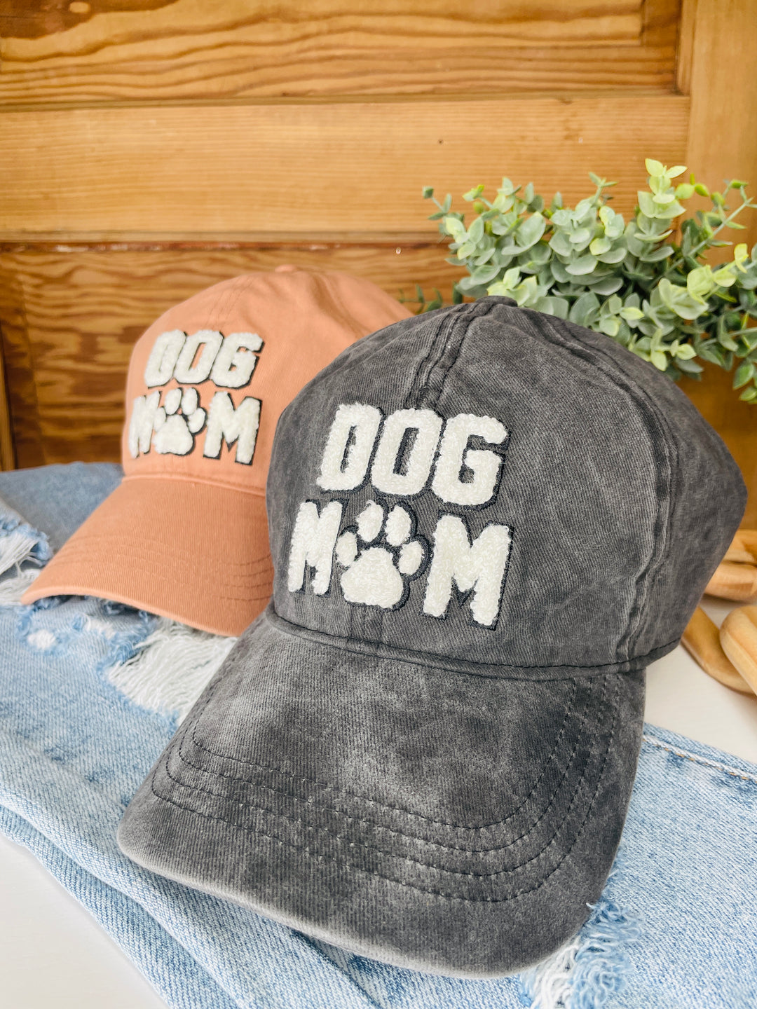 Dog Mom Sherpa Patch Hat : 2 Colors