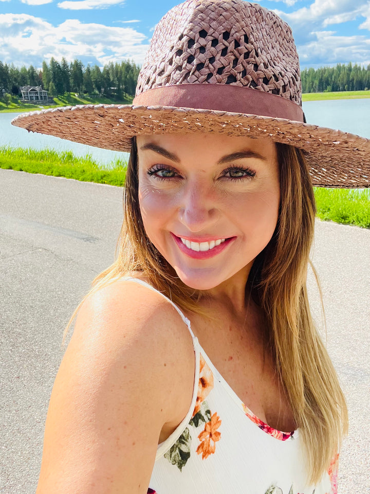 Wide Brim Straw Panama Hat
