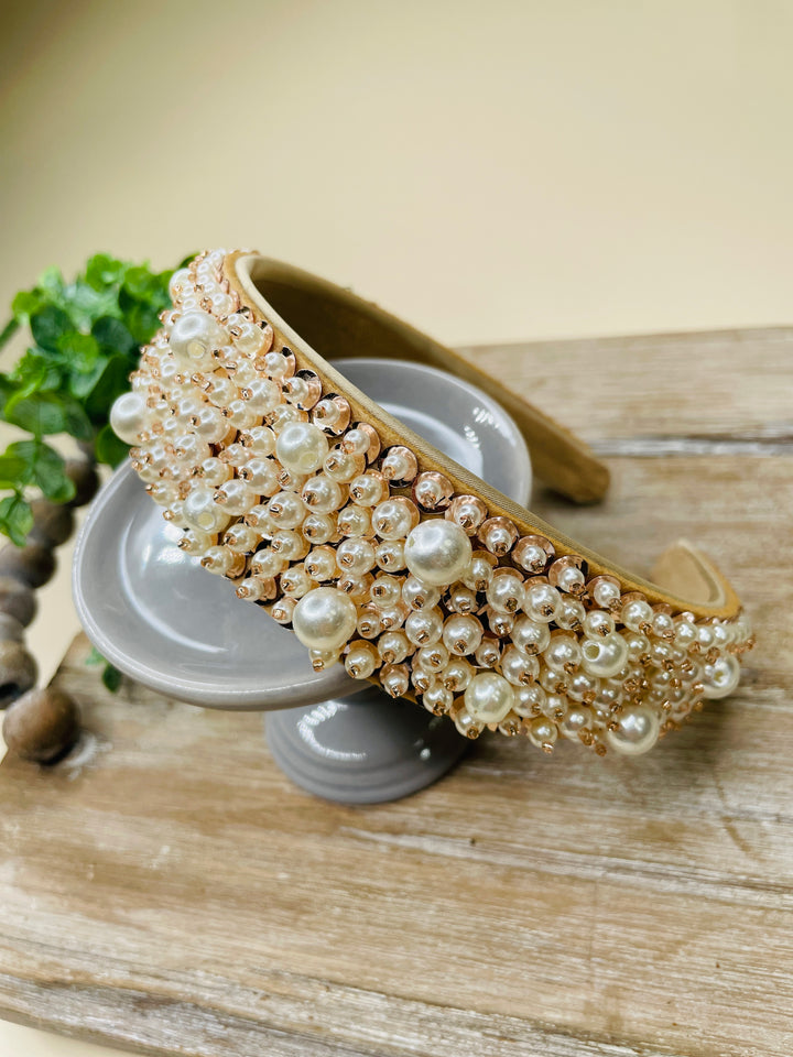 Pretty Pearls Wide Headband