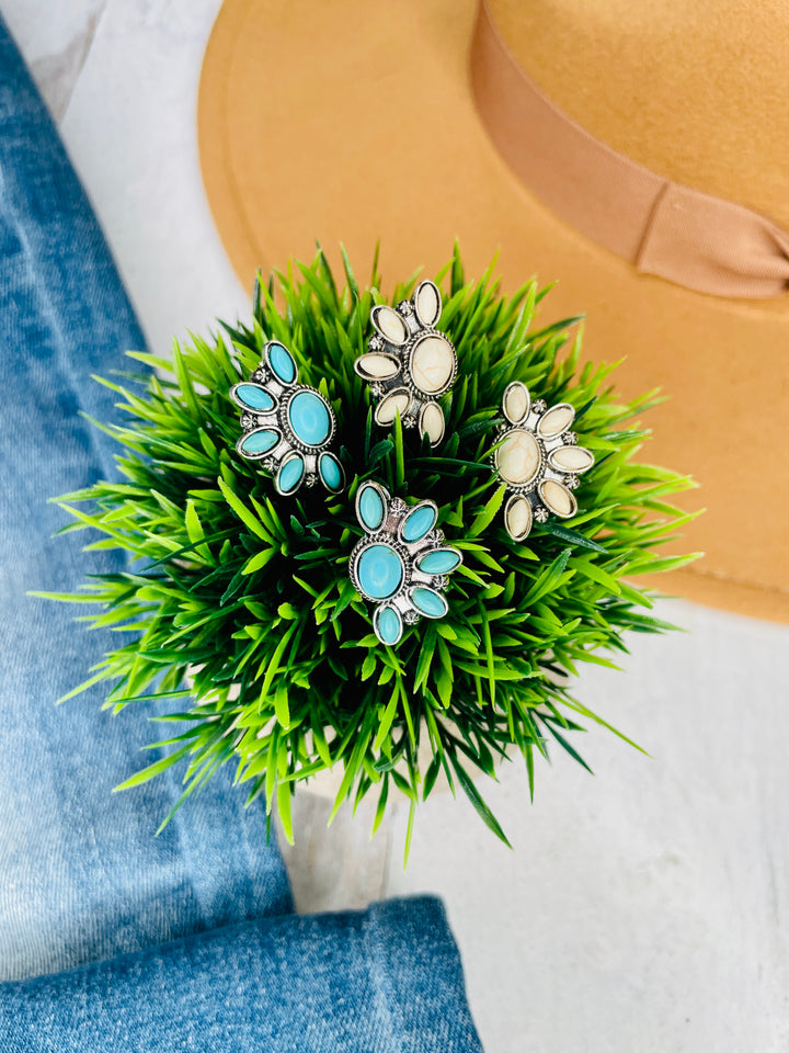 Five Stone Earrings