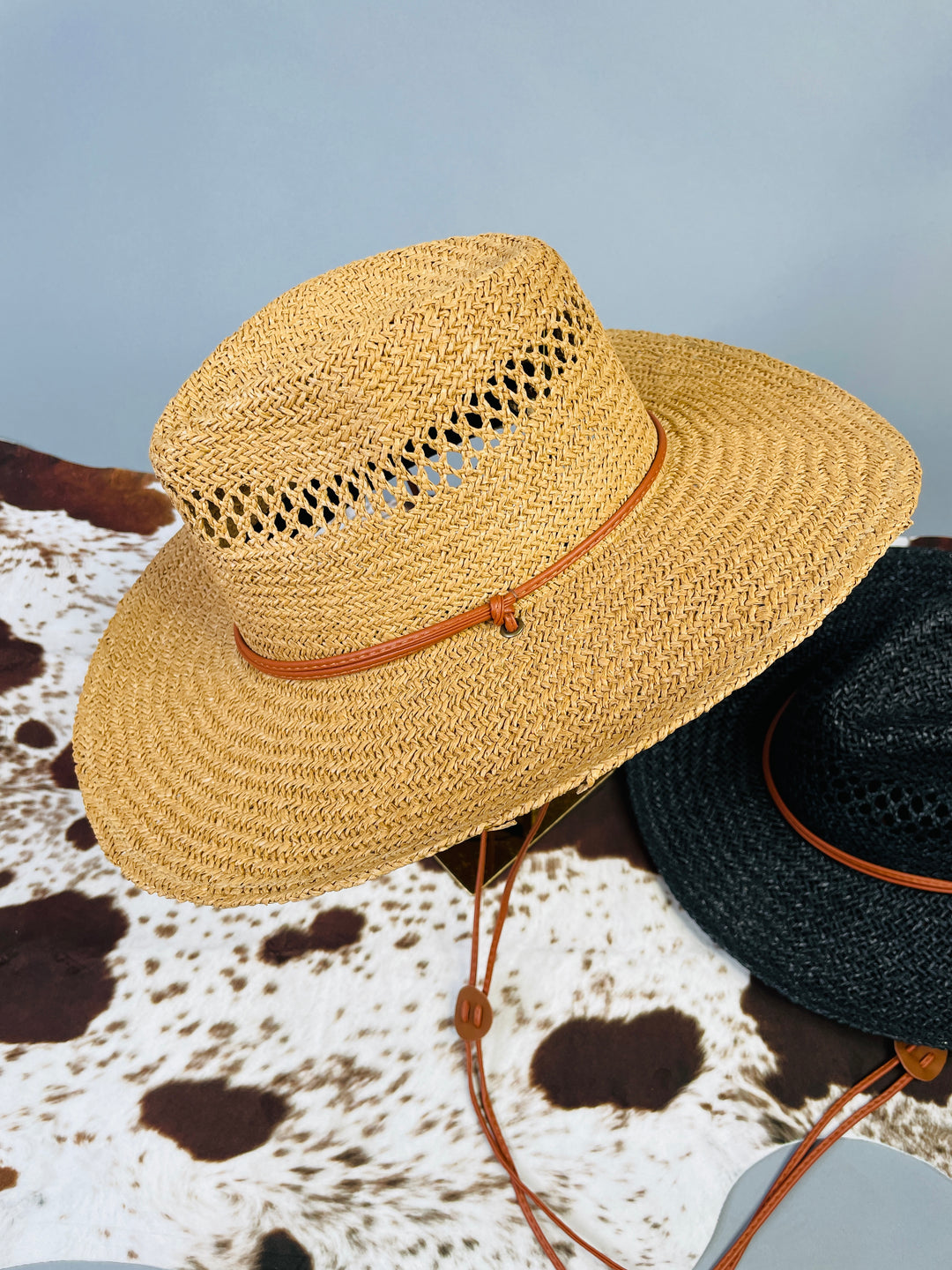 The Adventurer : Braided Weave Sun Hat with Chin Strap
