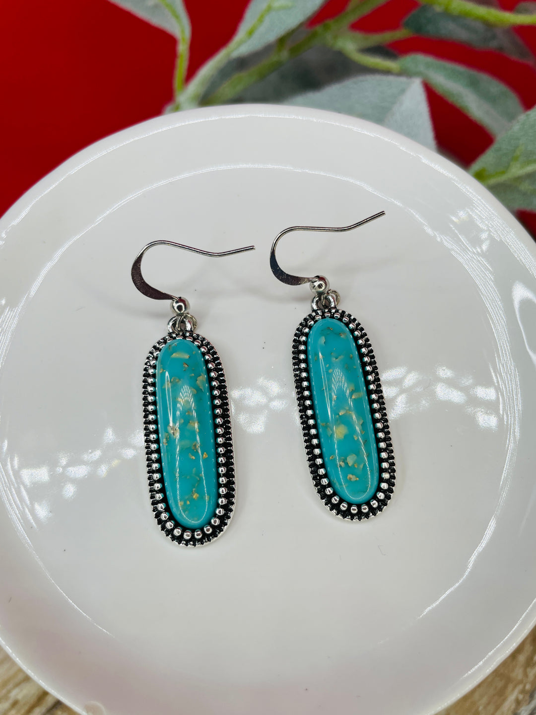 Speckled Turquoise Earrings