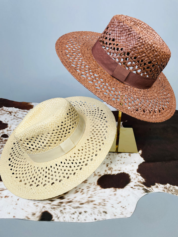 Wide Brim Straw Panama Hat