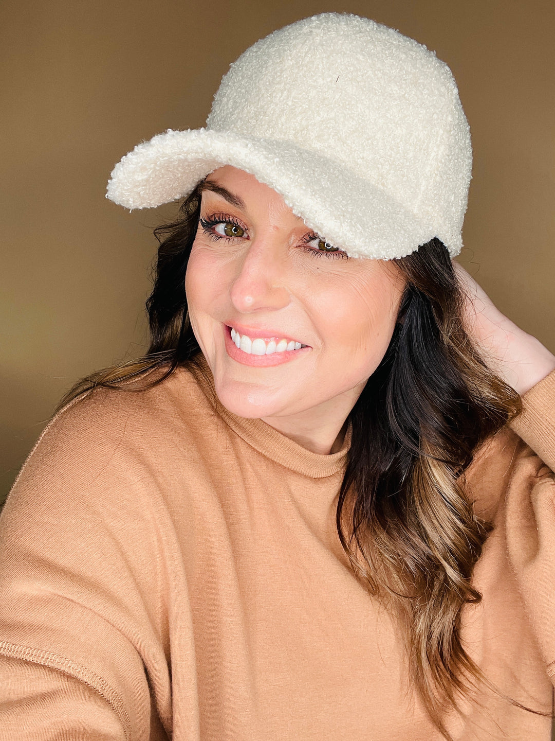 Cozy Cap : Sherpa Baseball Hat