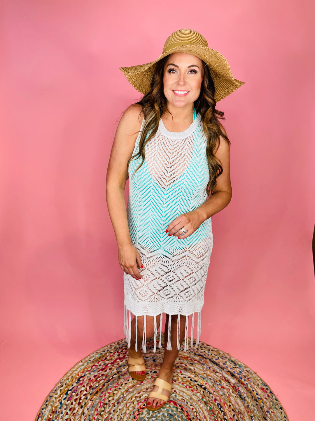 Ocean Avenue Wide Brim Straw Hat