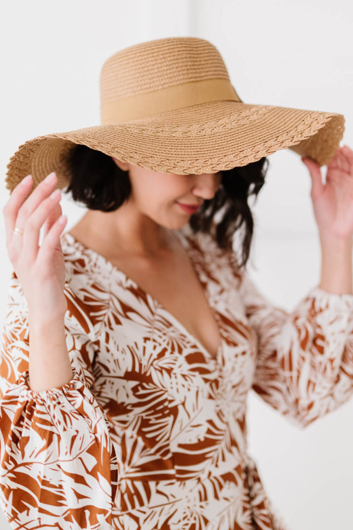 Ocean Avenue Wide Brim Straw Hat