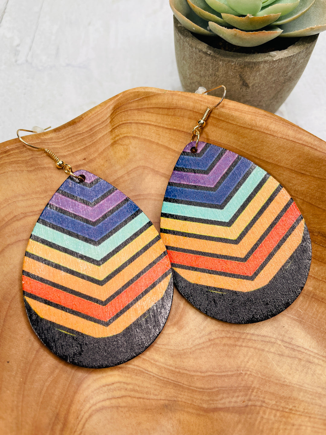 Aztec Chevron Teardrop