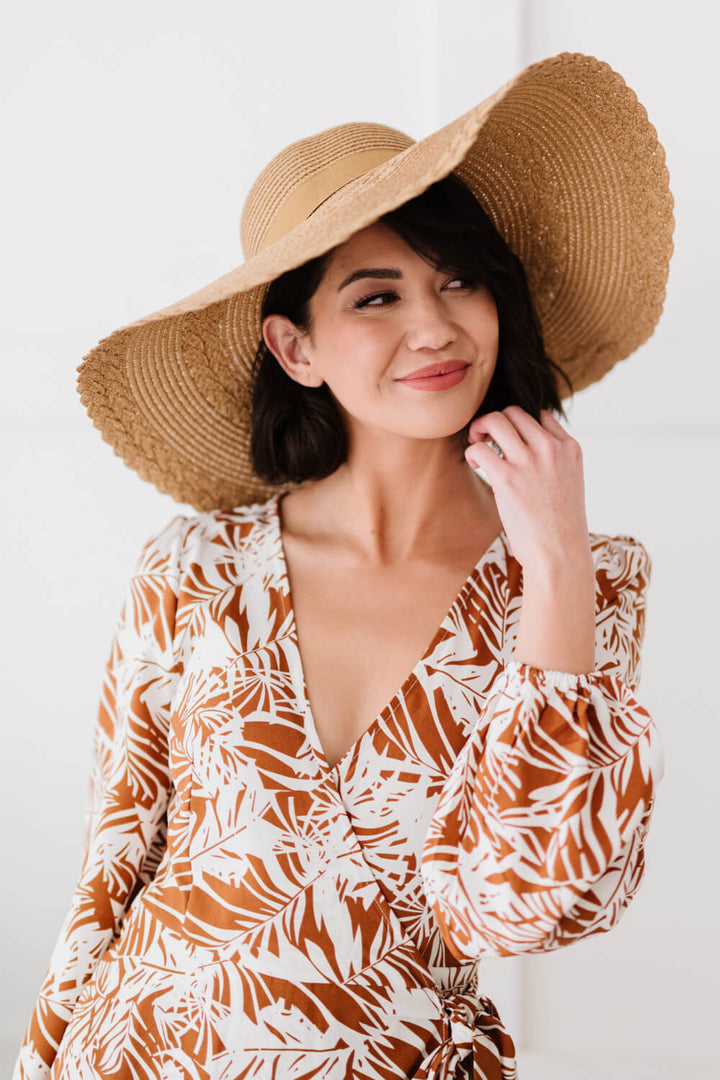 Ocean Avenue Wide Brim Straw Hat