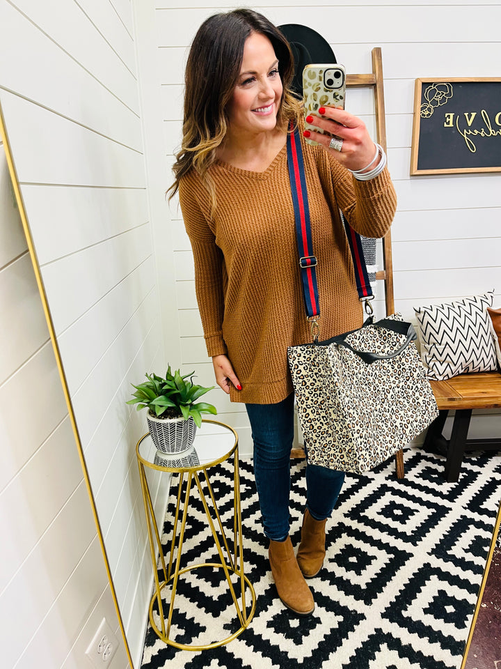 “Carrie” It All : Large Leopard Canvas Tote