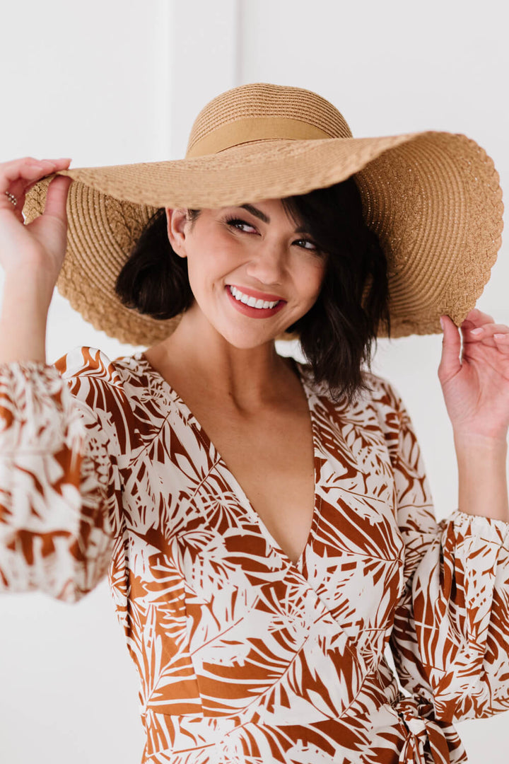 Ocean Avenue Wide Brim Straw Hat