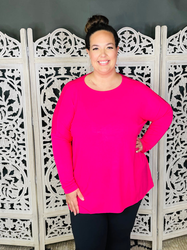 NEW Colors! Luxe Round Neck Tunic : 4 Colors